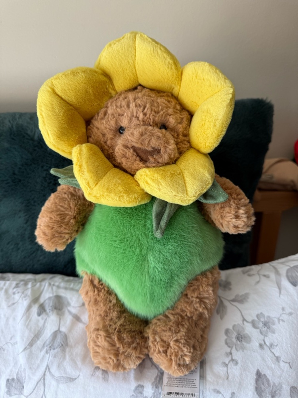 Jellycat Bartholomew Bear Daffodil Outfit